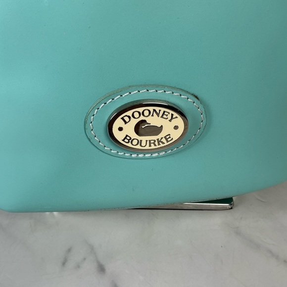 Dooney & Bourke Vintage Bucket Bag Aqua Blue Tiffany Tote Purse HTF - Picture 7 of 12